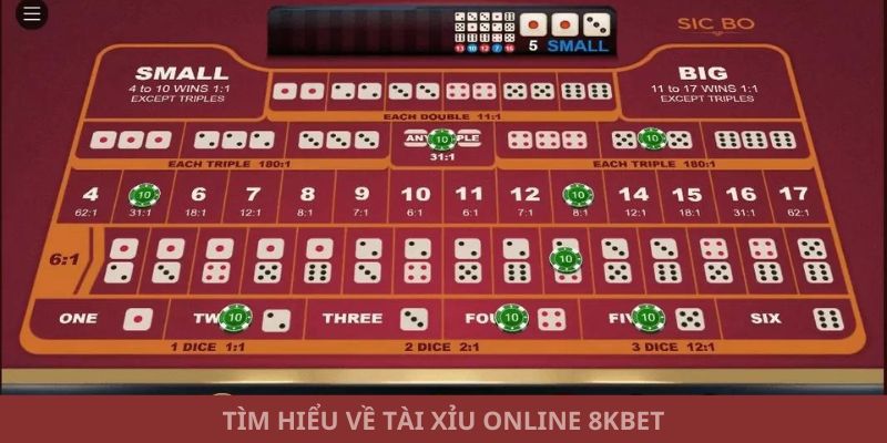 Tìm hiểu về Tài Xỉu online 8KBET